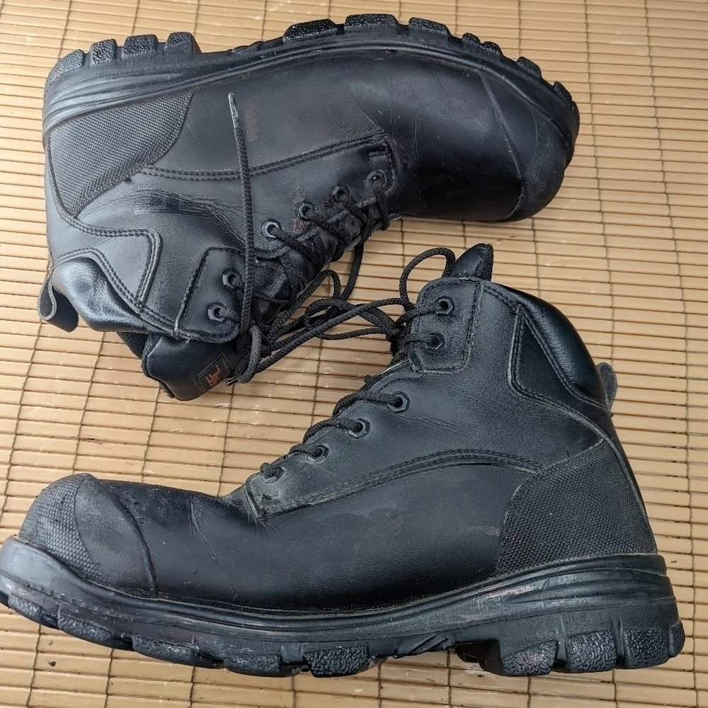 STC 21982-7 Size 13 Men's 6 In Work Boot Steel Toe Work Boot, BlackWith a splas